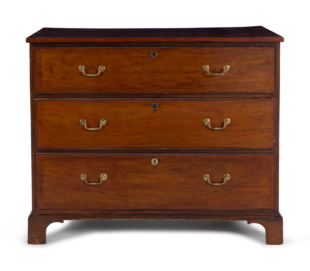 Appraisal: A George III Mahogany Chest of Drawers A George III