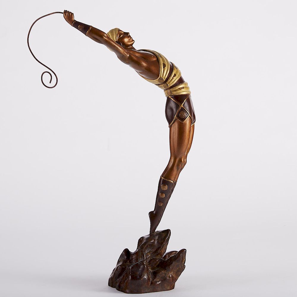 Appraisal: Erte Bronze Le Danseur Erte - Bronze sculpture titled Le