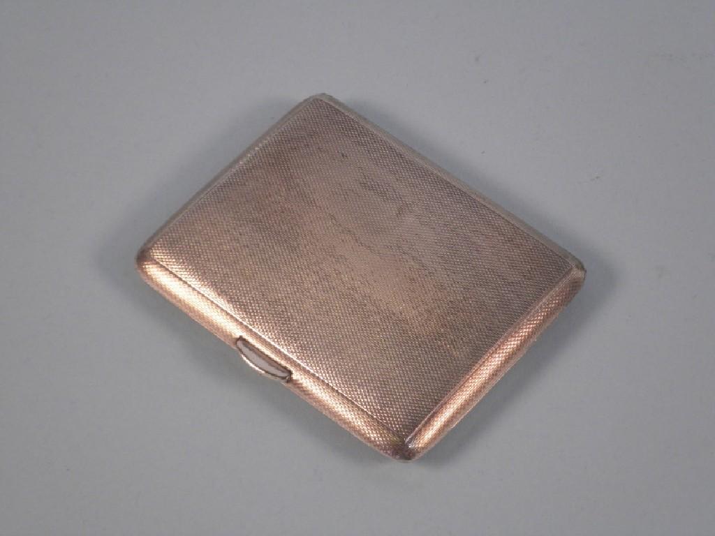 Appraisal: An engine turned silver cigarette case Chester oz