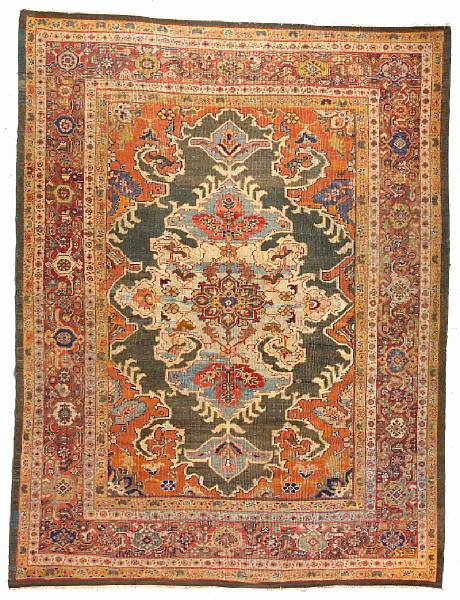 Appraisal: A Sultanabad carpet Central Persia late th century size approximately