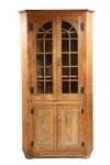 Appraisal: CORNER CUPBOARD - th c Pine Country Chippendale Corner Cupboard