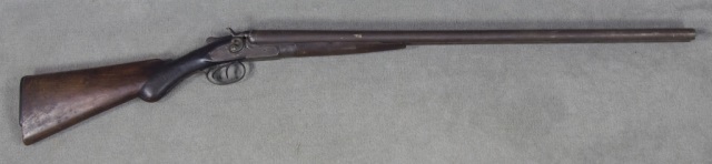 Appraisal: Belgian-Made Double Barrel ShotgunMarked W Richards All brown gun Stock