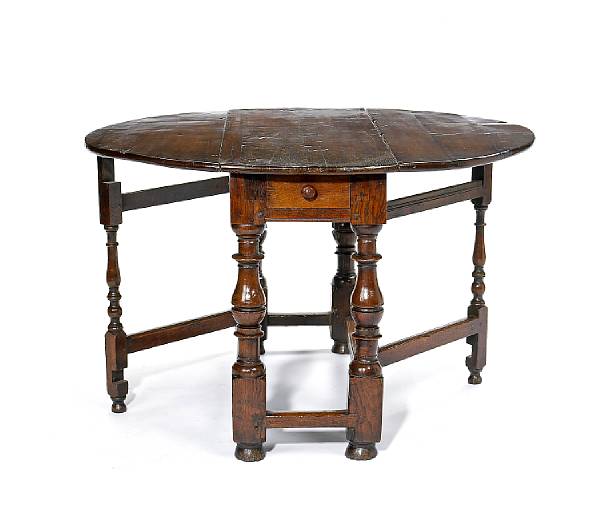 Appraisal: A Louis XIV oak dining table late th century The