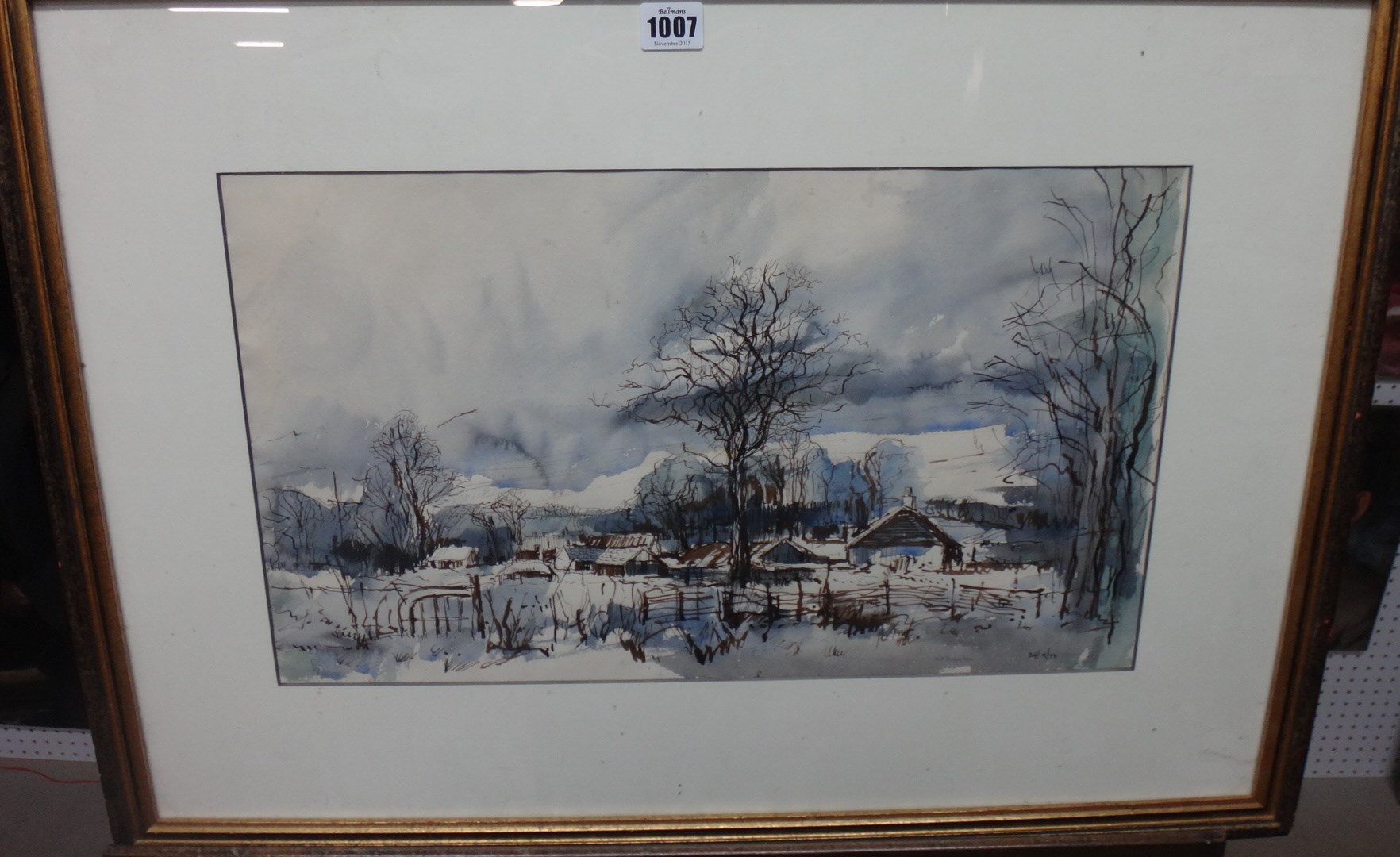 Appraisal: Henry Trivick th century Near Quainton Bucks watercolour pen and