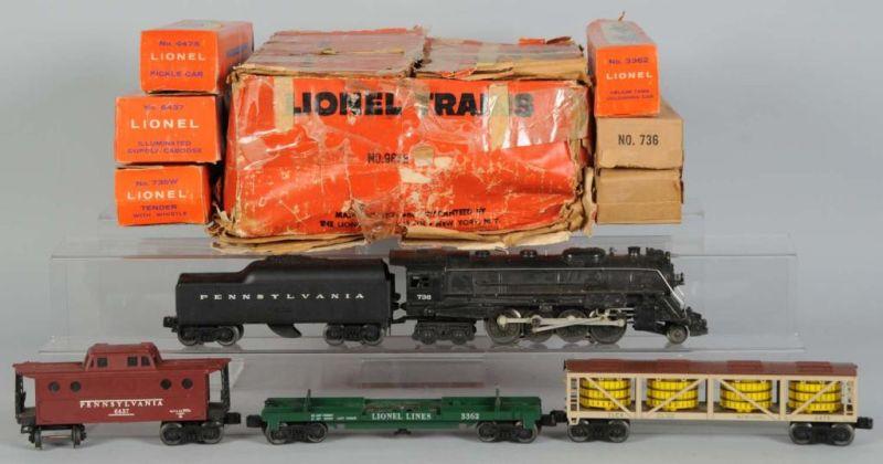 Appraisal: Lionel Outfit No O-Gauge Train Set in OB Description Post-war