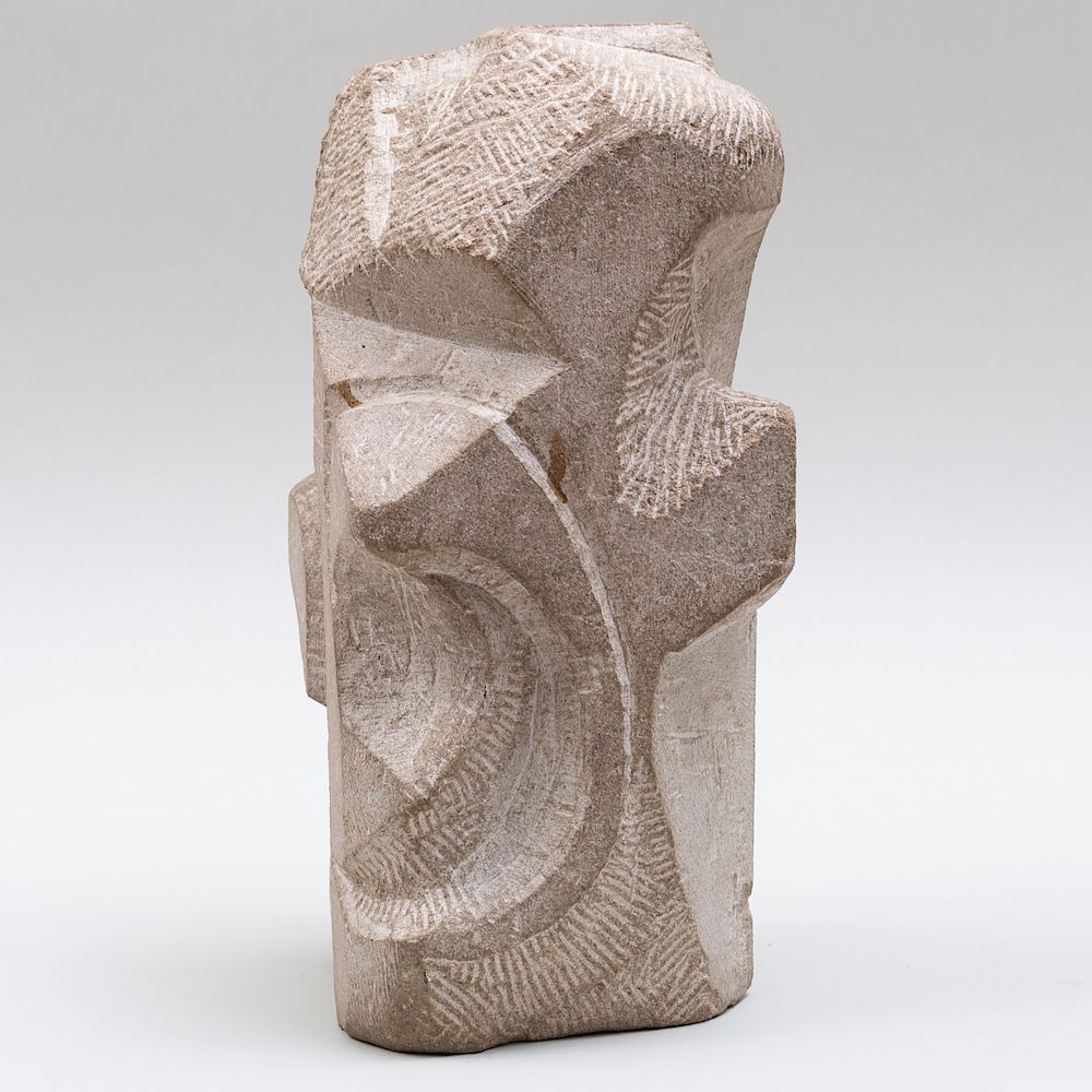 Appraisal: Attributed to Joseph Csaky - Untitled Carved stone signed 'Jos