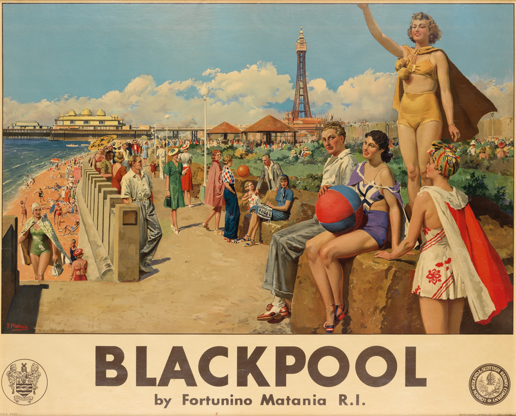 Appraisal: FORTUNINO MATANIA - BLACKPOOL Circa x inches x cm Waterlow