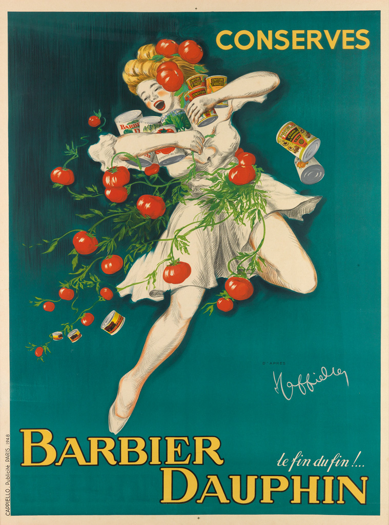 Appraisal: D'APR S LEONETTO CAPPIELLO - BARBIER DAUPHIN CONSERVES x inches