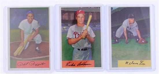 Appraisal: Bowman baseball cards Phil Rizzuto VG Richie Ashburn EX Ralph