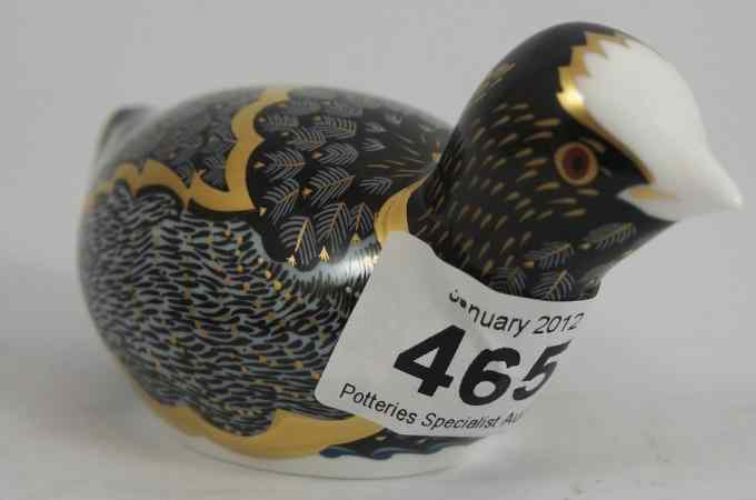 Appraisal: Royal Crown Derby Chatsworth Coot Limited Edition with Gold Stopper