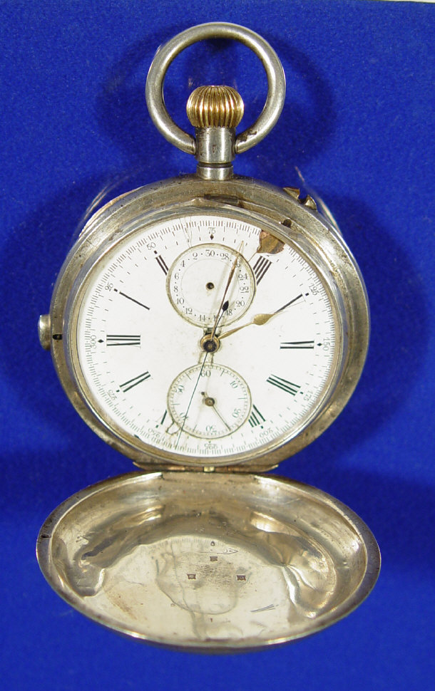 Appraisal: Victorian silver Chronographic stopwatch