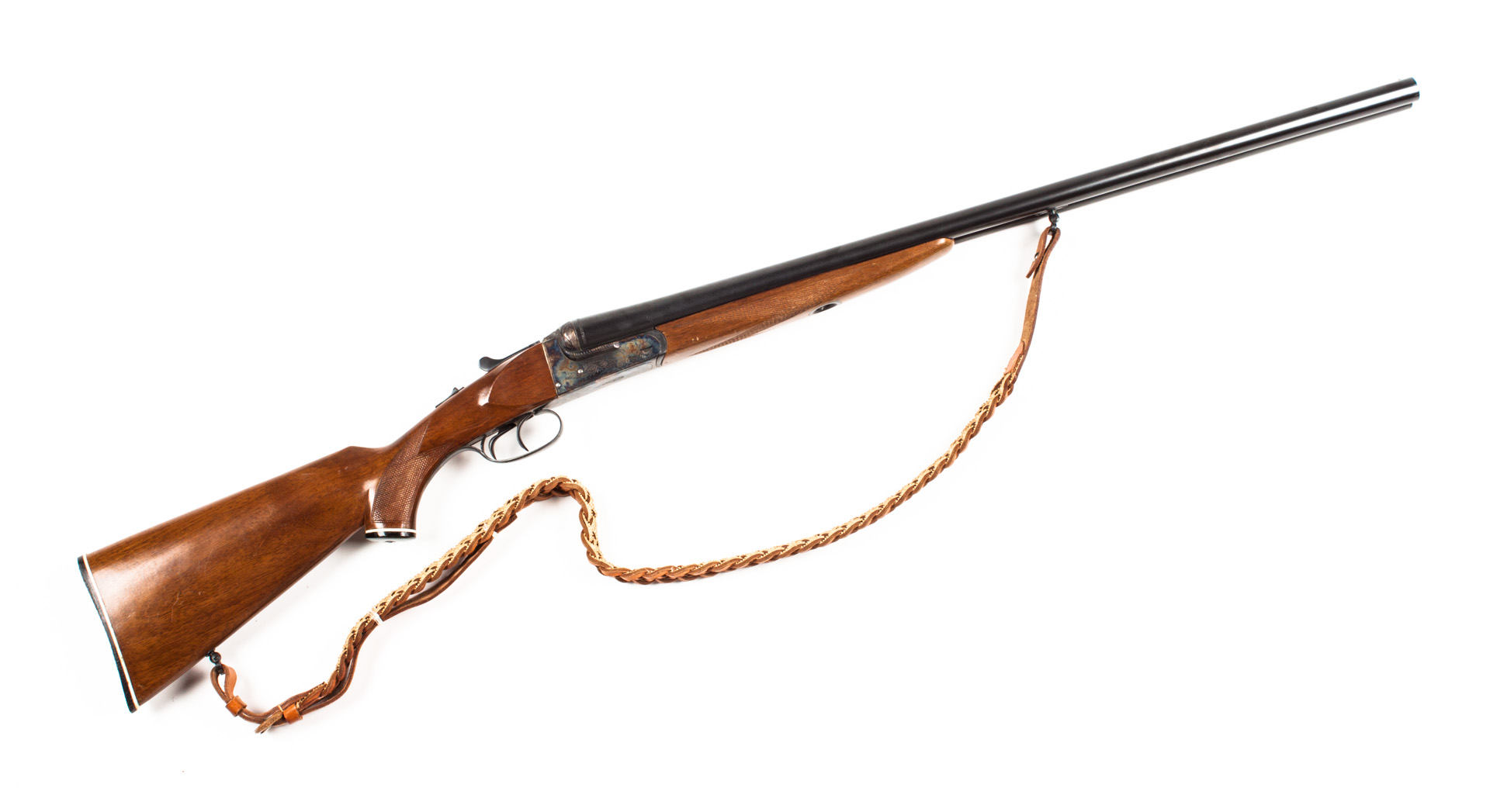 Appraisal: Spanish Animo-Eibar gauge hammerless shotgun Serial blued double barrels in