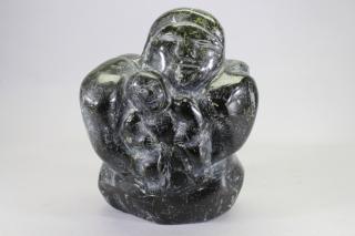 Appraisal: Inuit Carved Mother Child Sculpture Inuit Carved Mother Child Sculpture