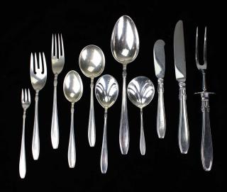 Appraisal: Gorham Nocturne sterling silver flatware Includes dinner forks and knives