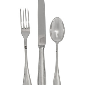 Appraisal: An Italian Silver Flatware Service Broggi Milano th Century comprising