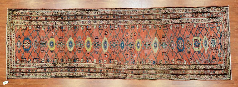 Appraisal: Antique Malayer runner approx x Persia circa Condition Evenly worn