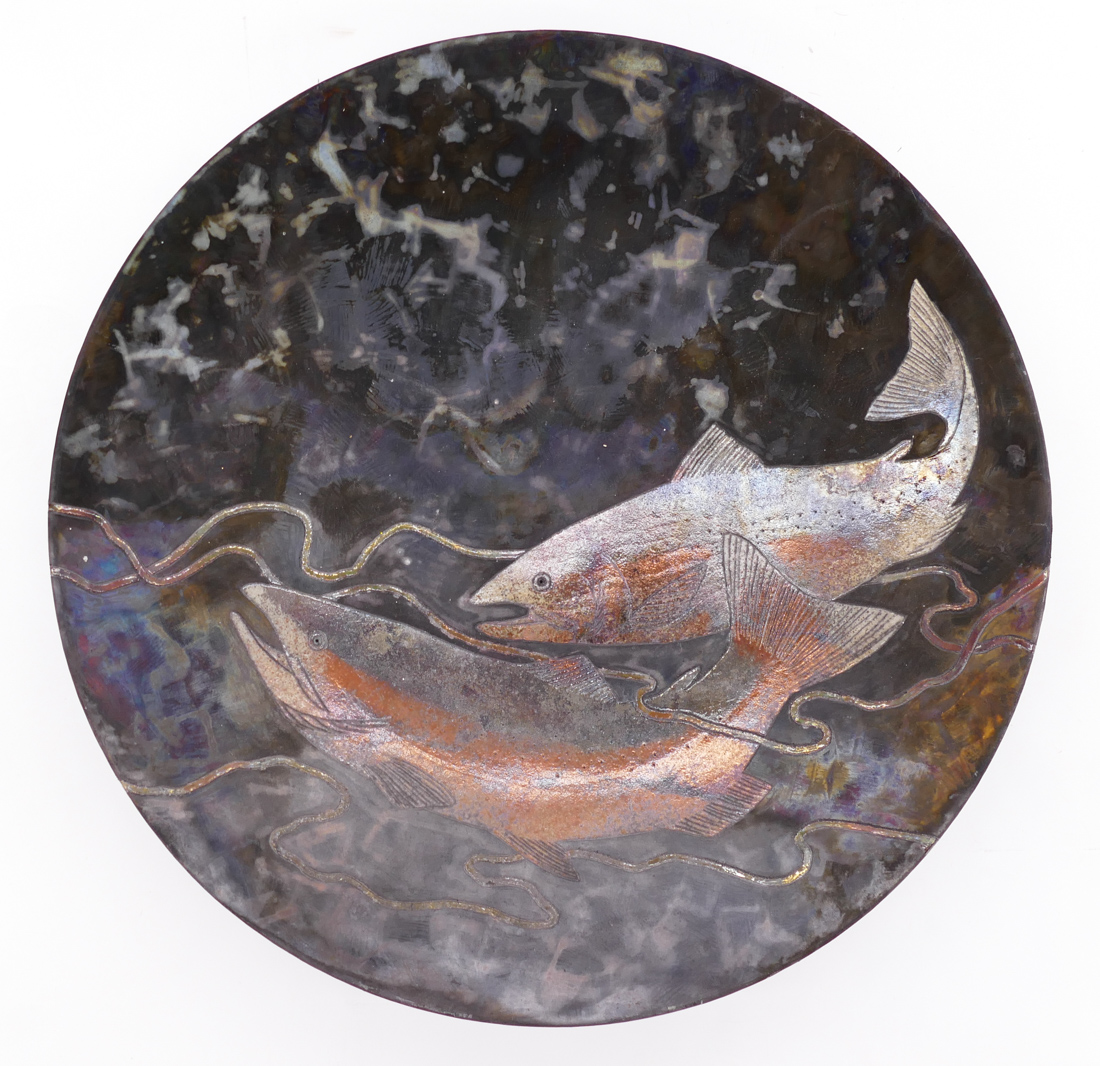 Appraisal: Dave and Bonnie Deal st Cent Washington ''Salmon Charger'' Raku