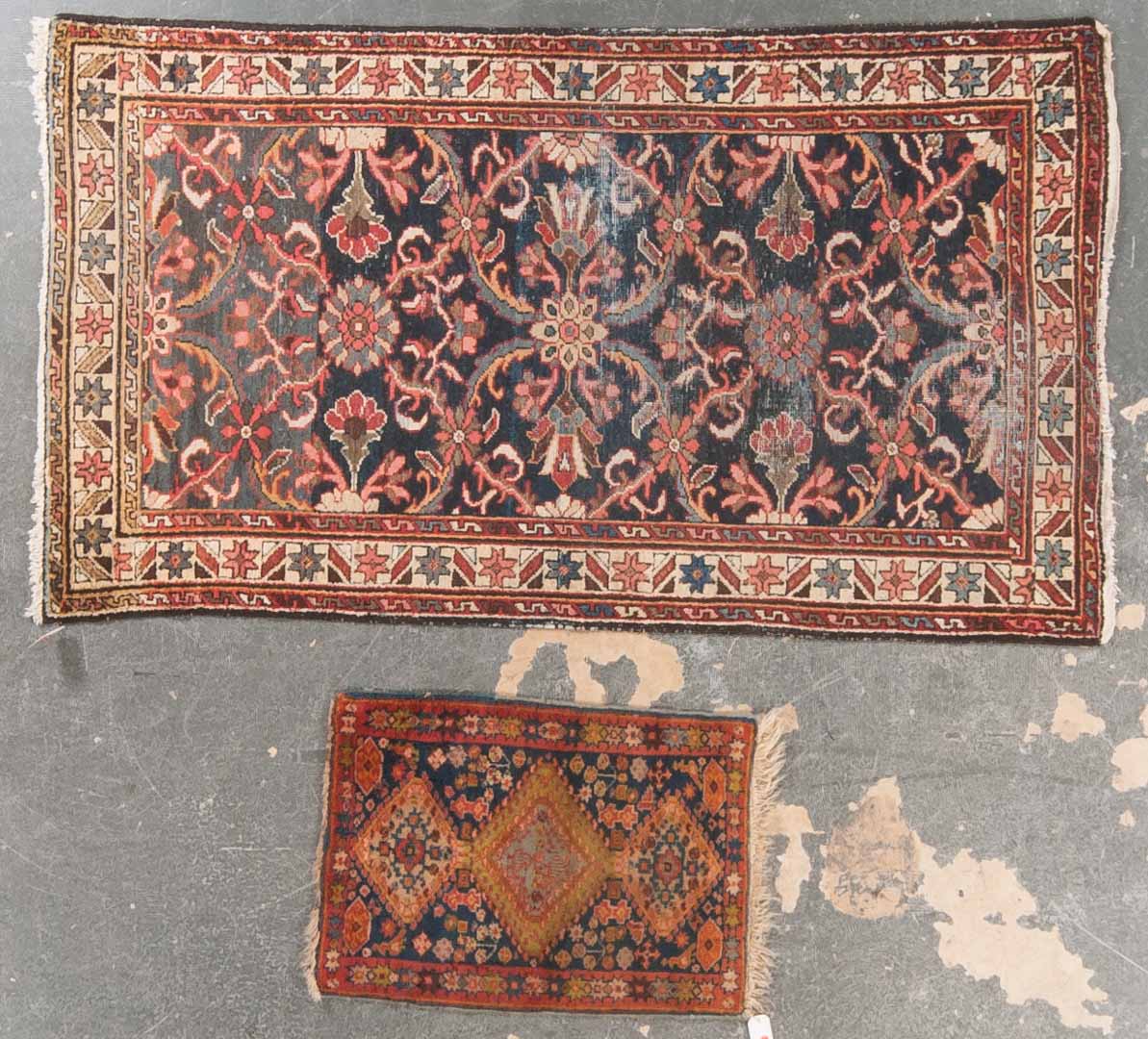 Appraisal: Persian Mahal and Yelameh rugs Sizes are approx x and