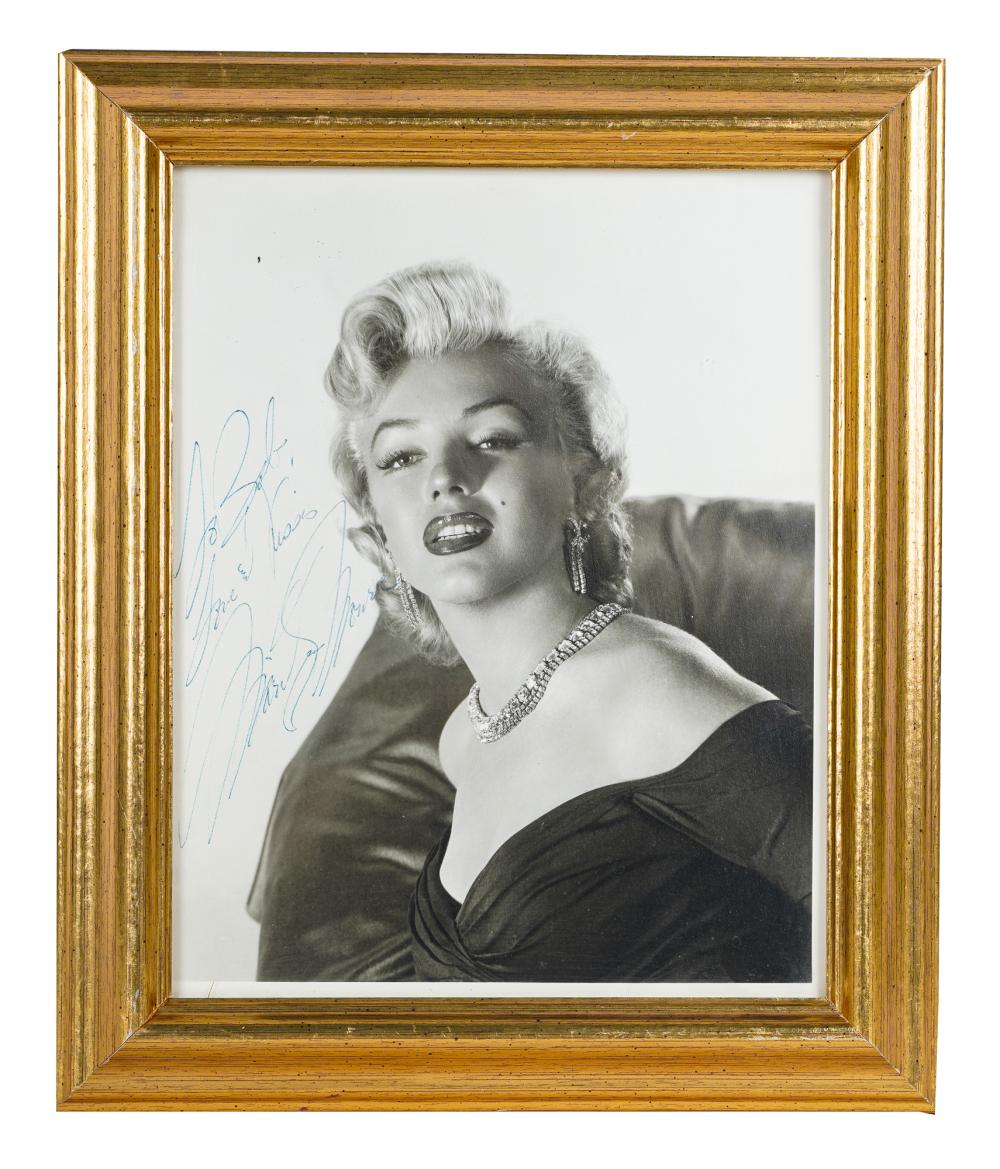 Appraisal: SIGNED PHOTOGRAPH OF MARILYN MONROEinscribed To Bob Love Kisses Marilyn