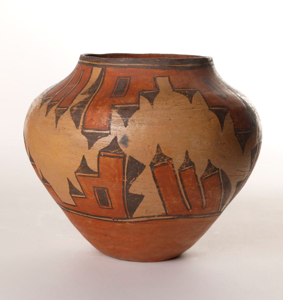 Appraisal: Zia Polychrome Water Jar ca - Zia Polychrome Water Jar