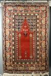 Appraisal: PRAYER MAT - ' x ' - Oriental prayer mat