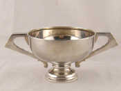 Appraisal: A two handled silver rosebowl Birmingham cm across wt g