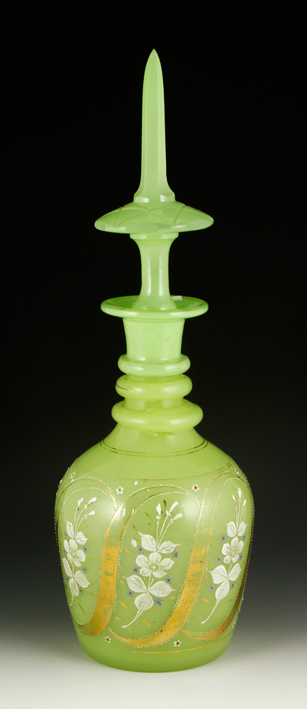 Appraisal: - th C Bohemian Glass Decanter th century Bohemian glass