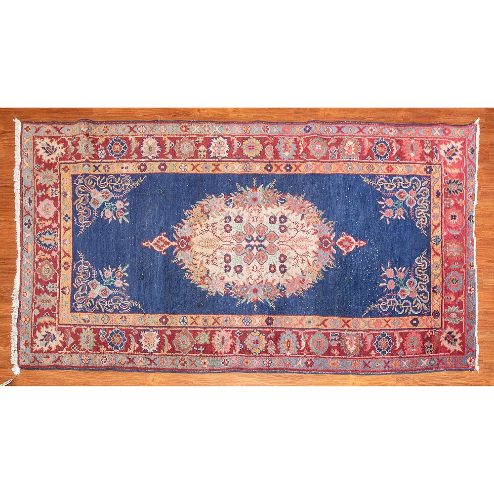 Appraisal: Semi-Antique Oushak Rug Turkey x Second quarter- th century hand-knotted