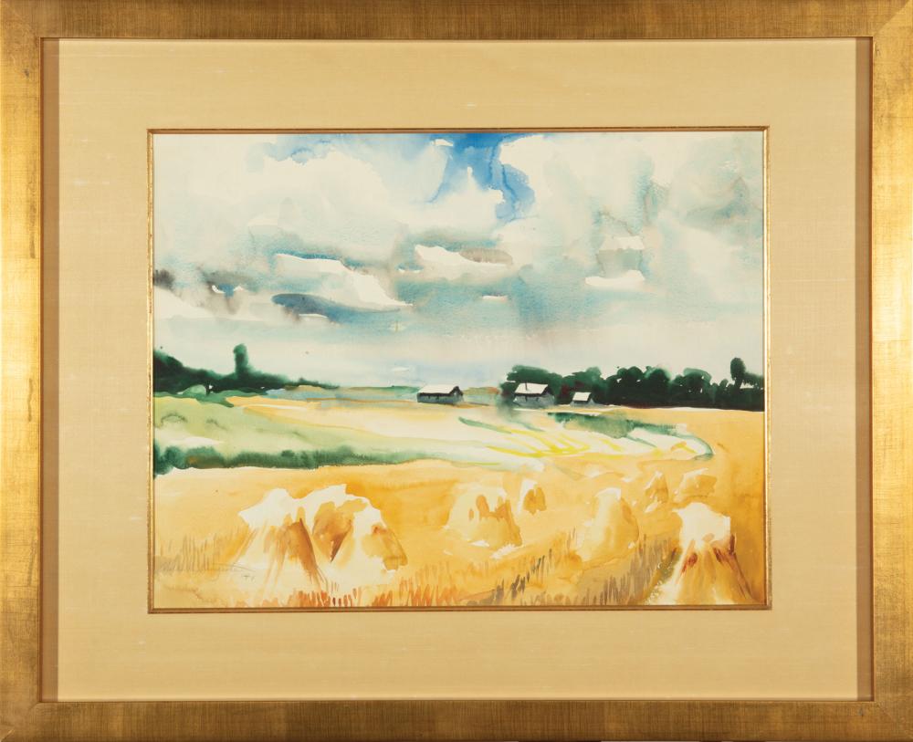 Appraisal: Mildred Nungester Wolfe American Mississippi - Summer Oats watercolor on