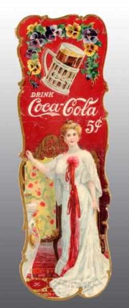 Appraisal: Cardboard Coca-Cola Bookmark Description Beautiful condition Condition Near Mint Size