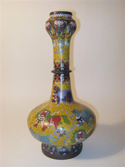 Appraisal: Chinese cloisonne enamel vaseearly th century