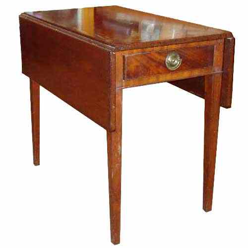 Appraisal: An American Federal Mahogany Pembroke Table circa with a rectangular