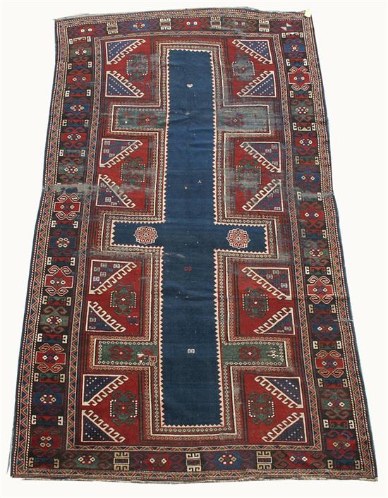 Appraisal: KAZAK RUG Caucasus late th century feet inches x feet