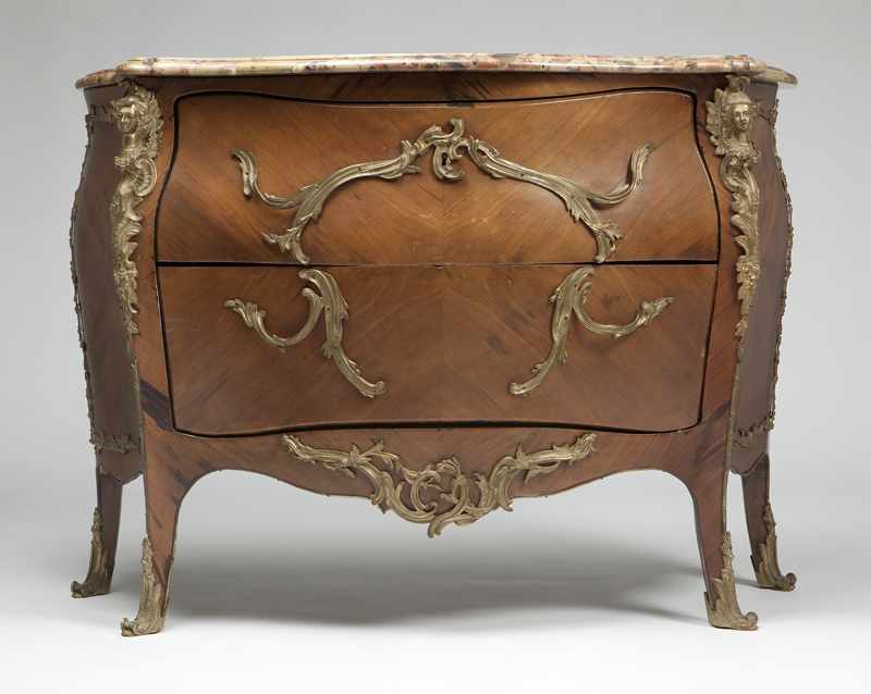 Appraisal: A Louis XV style gilt bronze-mounted commode Late th early