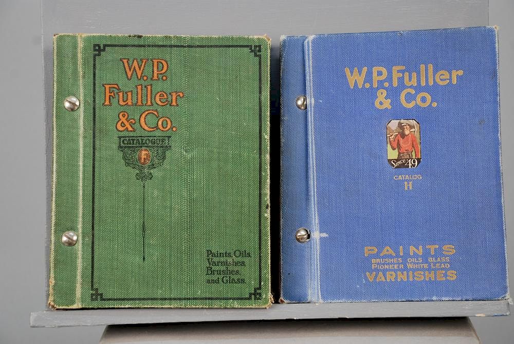 Appraisal: TWO W B FULLER PAINT CATALOGS EARLY th C Dated