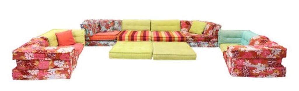 Appraisal: piece Mah Jong modular sofa Tre Erre for Roche Bobois