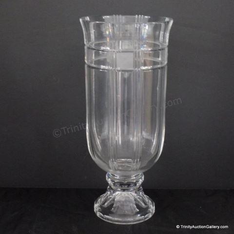 Appraisal: Fitz and Floyd Crystal Footed Vase Water marked on base