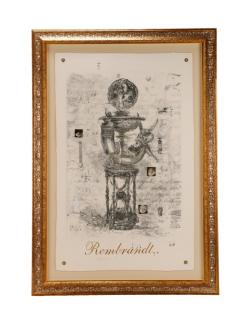 Appraisal: Valentin Popov Rembrandt Vase Large Monotype Valentin Popov Ukranian American