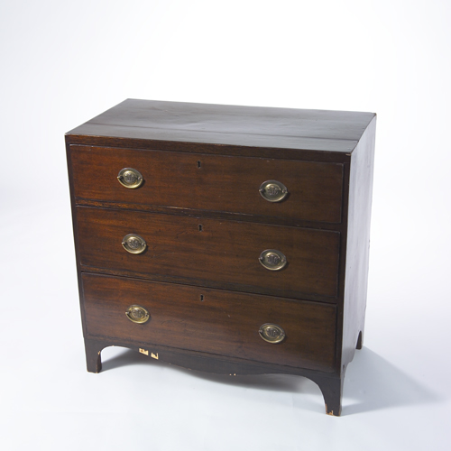 Appraisal: Georgian three drawer small chest x x