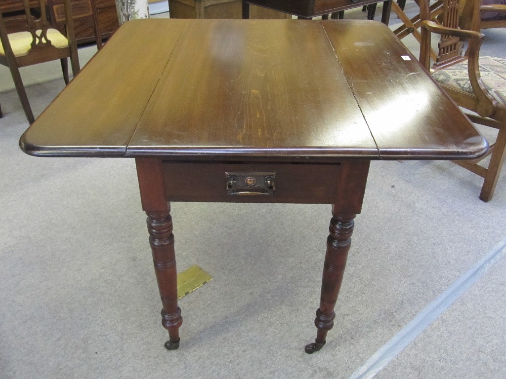 Appraisal: Late Victorian mahogany Pembroke table