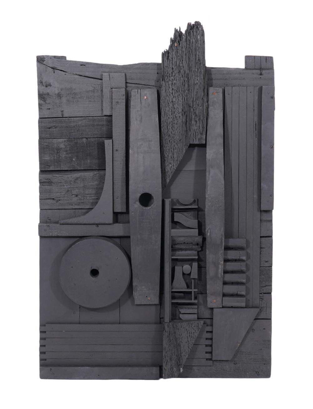 Appraisal: LOUISE NEVELSON 'SKY GATE XXXVI' SCULPTURELouise Nevelson Ukraine - Black