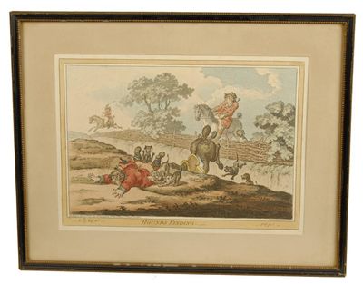 Appraisal: After H Boumphrey 'Hounds Finding' a coloured aquatint x in