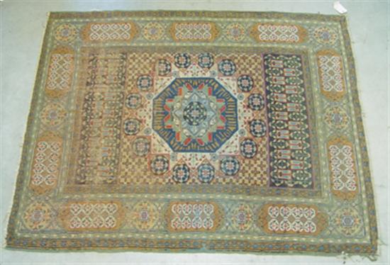 Appraisal: Antique Persian Tribal Rug Circa Central medallion in floral field