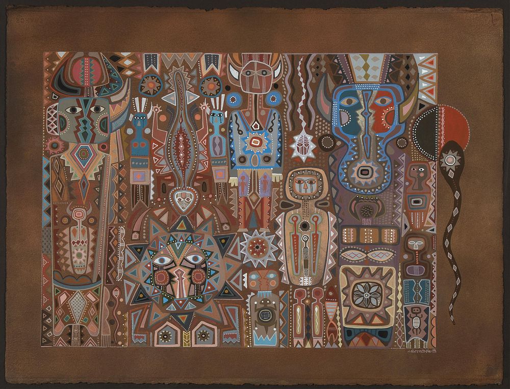 Appraisal: David Chethlahe Paladin Untitled David Chethlahe Paladin Navajo - Untitled