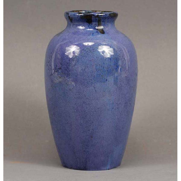 Appraisal: Fulper Art Pottery Blue Gloss Glaze Vase