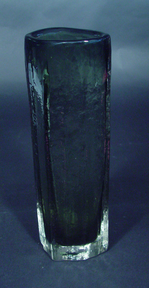 Appraisal: Whitefriars cucumber grey glass vase cm high