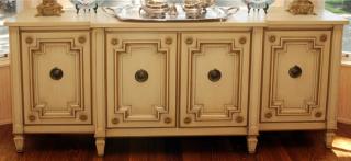 Appraisal: MILLING ROAD SIDEBOARD H L Depth Four cabinet doors across