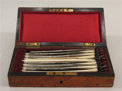 Appraisal: Seven-day set of English gentleman's cut-throat razors th century Each