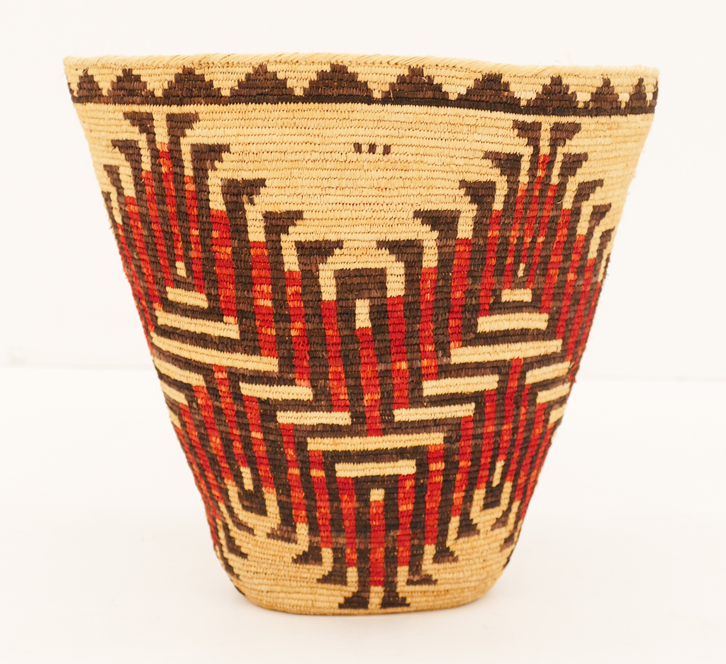 Appraisal: Richard Cultee - Skokomish Large Indian Basket ''x '' Geometric