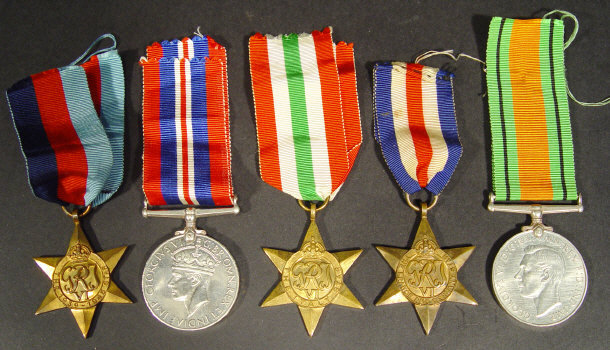 Appraisal: World War II military medal group comprising - War Medal